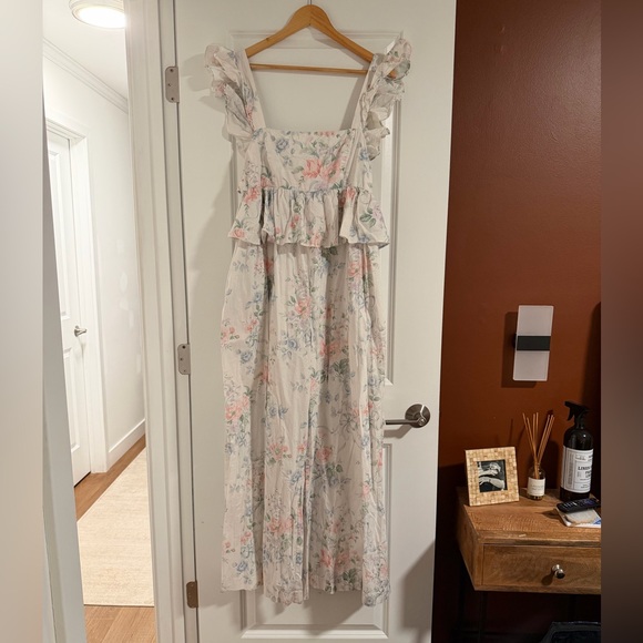 SELKIE x Anthropologie Weekender Wide-Leg Jumpsuit, EUC, Size L - Picture 7 of 8